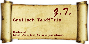 Greilach Tanázia névjegykártya