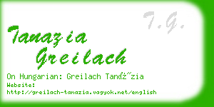 tanazia greilach business card